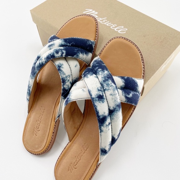 Madewell Skyler Slide Sandal in Tie-Dye Size 8 NIB - Picture 3 of 8
